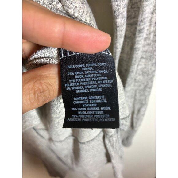 Anthropologie Knit Sweater Y2K Winter Boho Round Neck Long Sleeve Gray Size XS - Picture 4 of 5